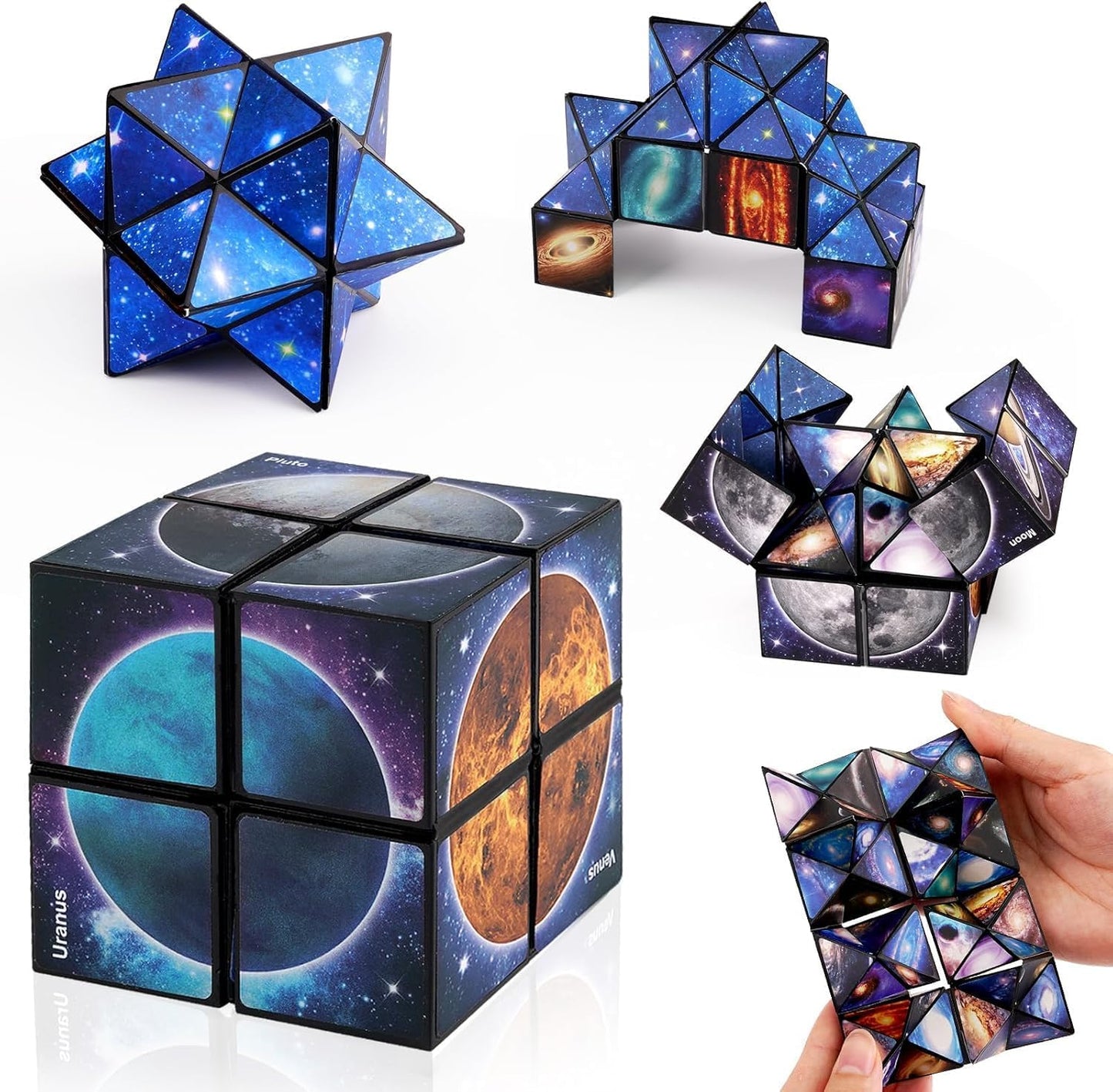 6 7 8 9 10 11 Year Old Boy Gifts: Infinity Cubes Toys for Kids Age 8-12 Birthday Presents for Girls Boys Autism Travel Magic Cube for Children Space Solar System Fidget Puzzles Smart Games Toy
